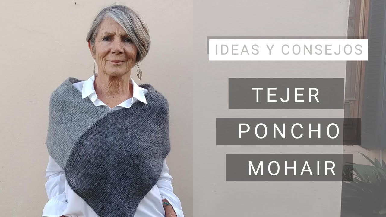 Ideas y consejos para tejer un poncho con dos agujas ☞ Tejiendo Fácil con Lucila