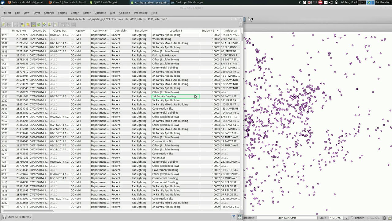 QGIS: Attribute Tables and Selecting Features