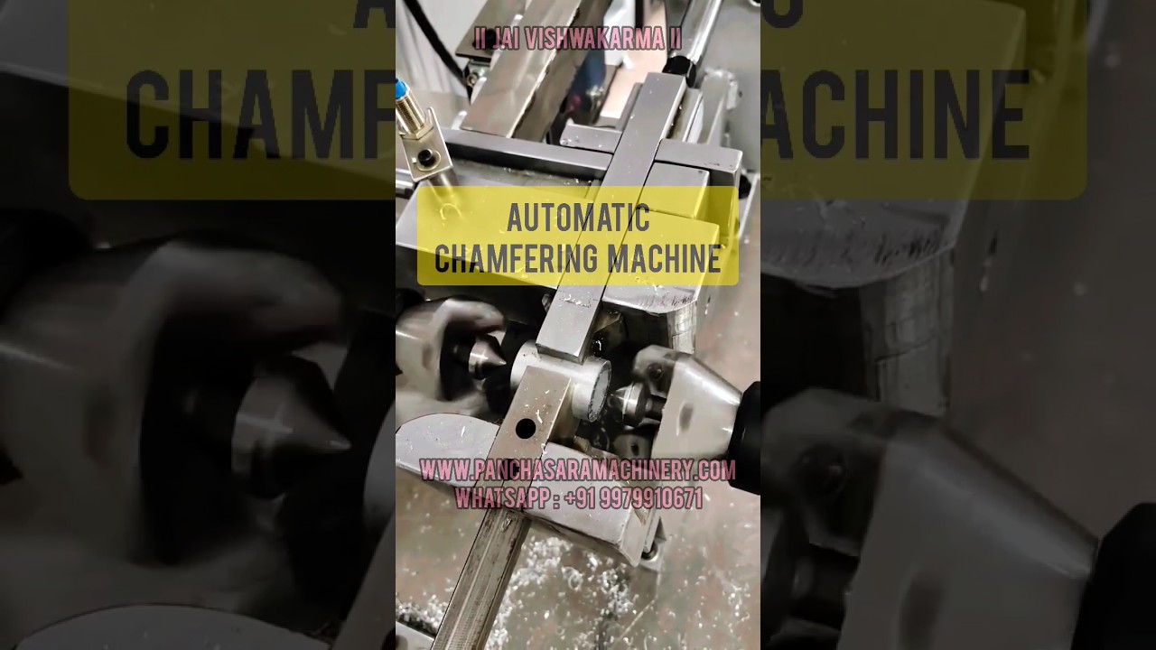 Automatic Chamfering Machine #science #technology #machine #viral #india #chamfer #industry #shorts