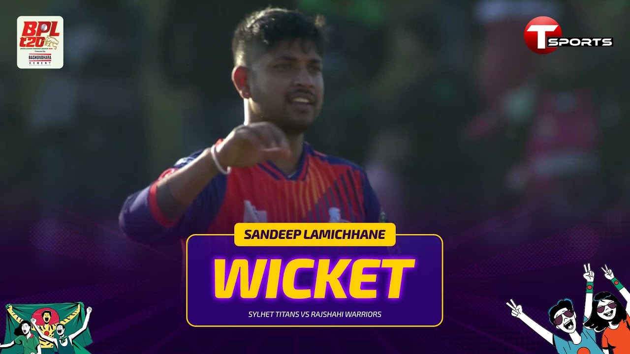 Sandeep Lamichhane bowled out Rony Talukdar | BPL 2026 | Sylhet vs Rajshahi, 1st Match | T Sports