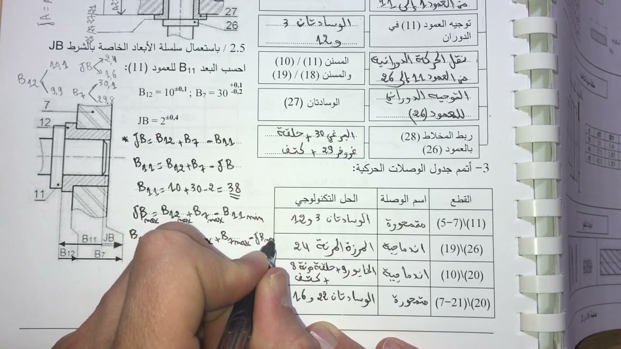 بكالوريا2017 الموضوع 2 (4. سلسلة الأبعاد)