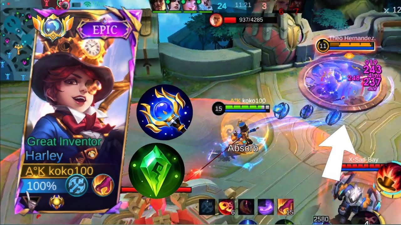 GLOBAL HARLEY BEST 1 SHOT BUILD & EMBLEM 2025!! (100% Broken) - MOBILE LEGENDS