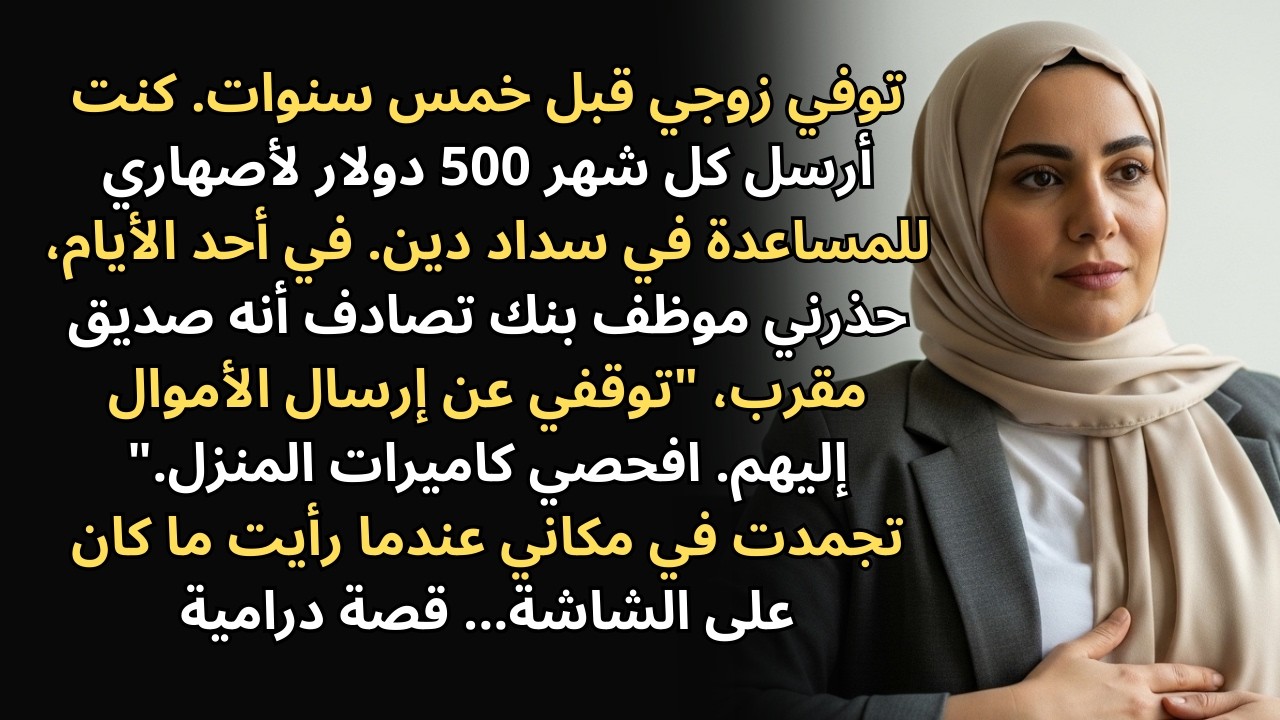 توفي زوجي منذ 5 سنوات. كنت أرسل لأمه 500 دولار شهريًا، حتى اكتشفت حقيقة مرعبة...