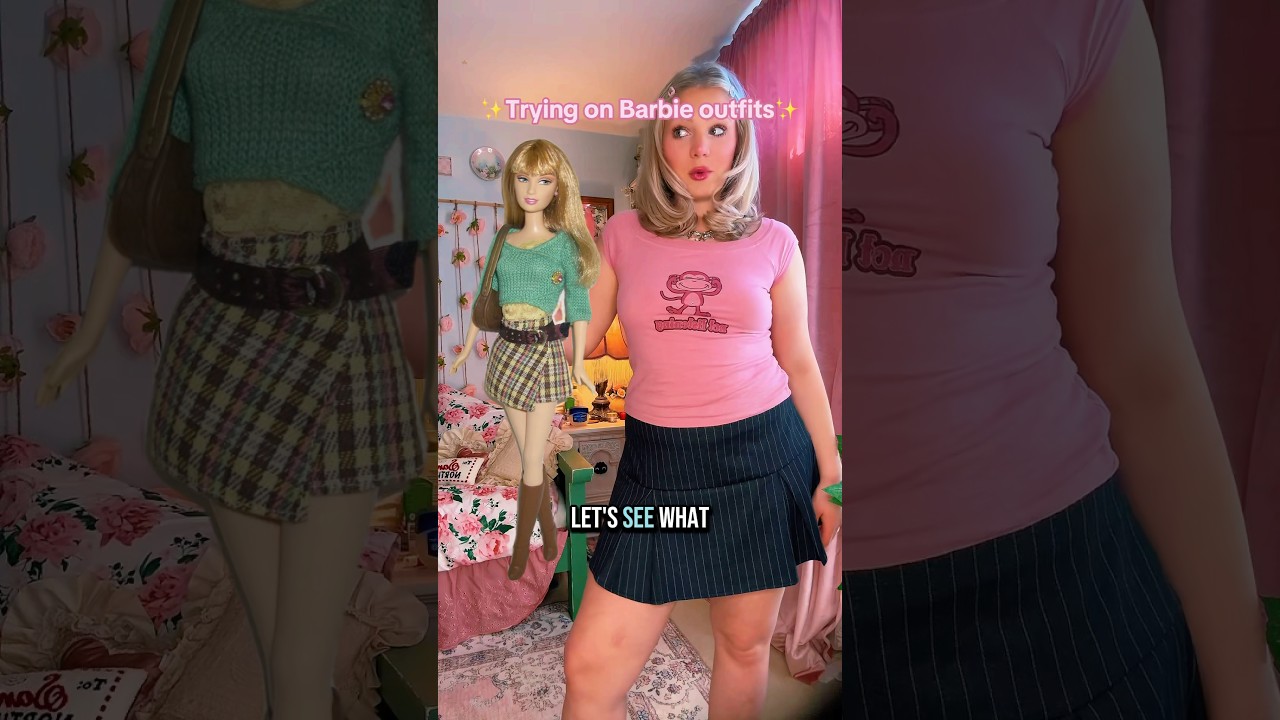 The colors are off😭 but the vibe is there😅 #vintage  #barbie #fashion #grwm #styling #2000s #y2k