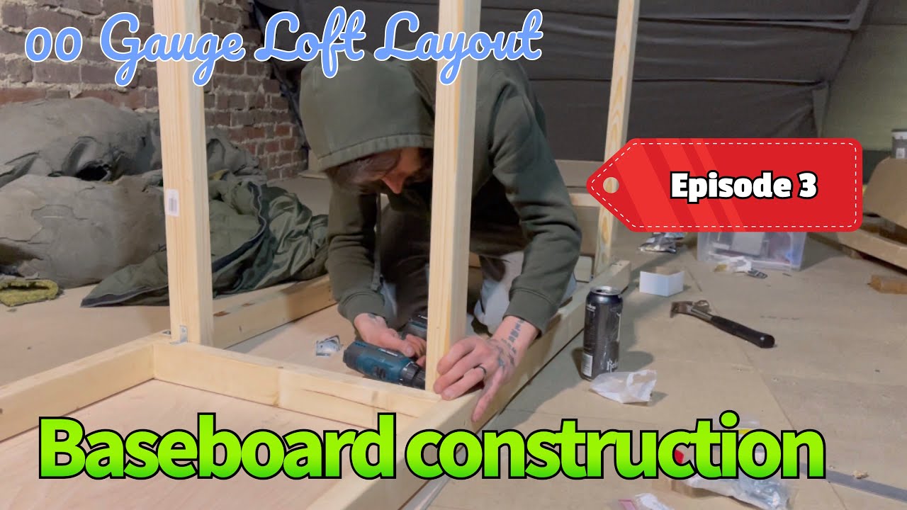 Building a 00 gauge loft layout Episode 3 - Baseboard Construction