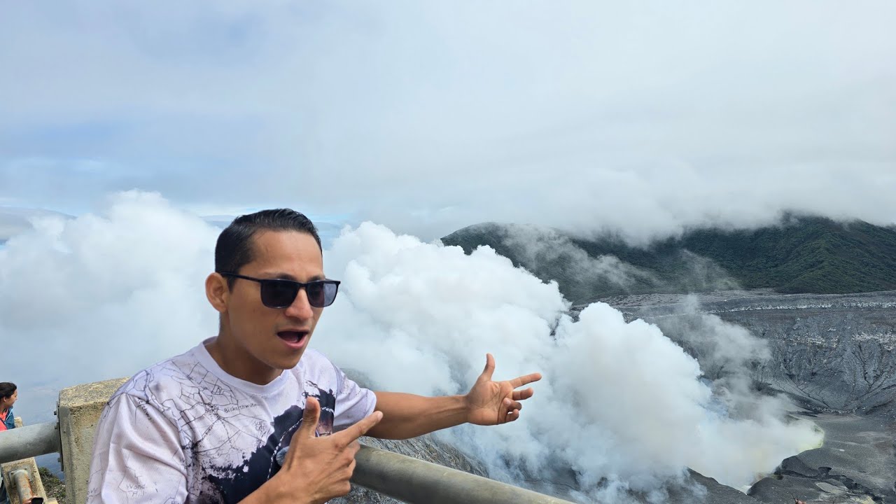El cráter más grande del mundo?? //Volcán Poás Costa Rica//