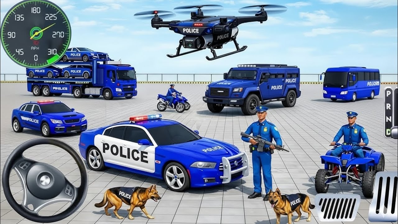 🚓Police Car Chase Simulator 3D - Real City Cop Pursuit Gameplay (Android)