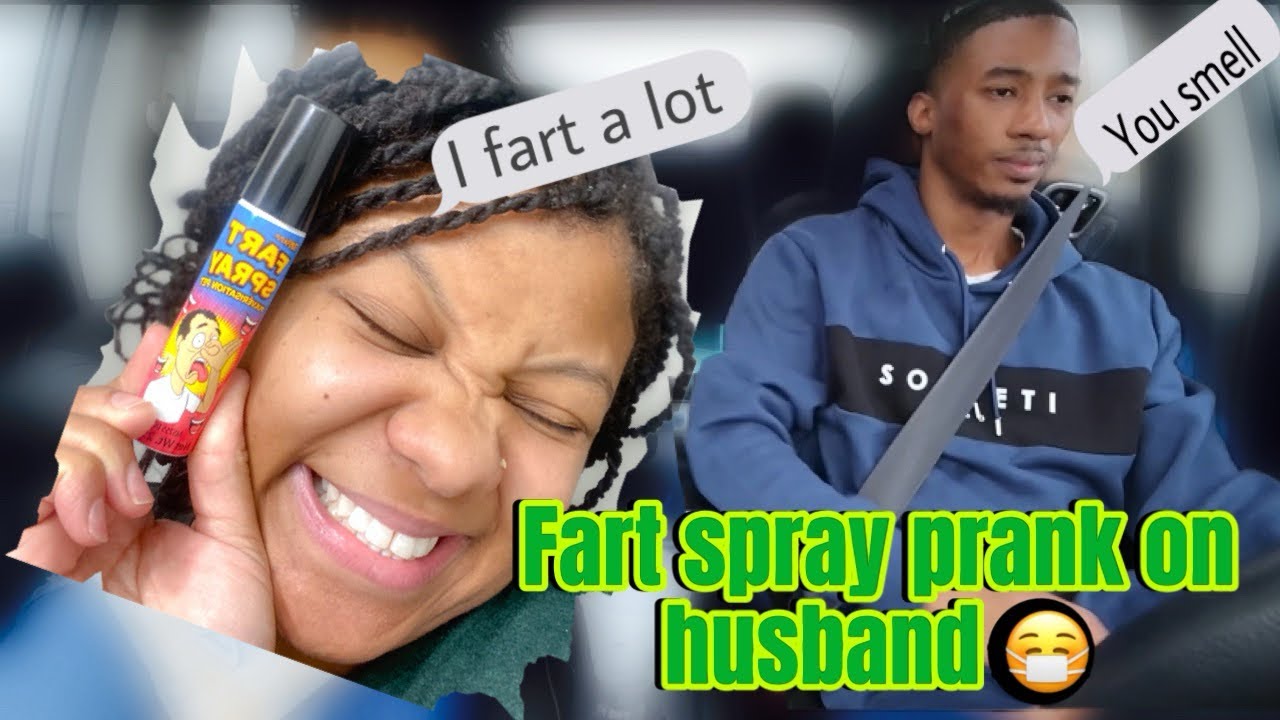 FART SPRAY PRANK ON HUSBAND 🤣😷