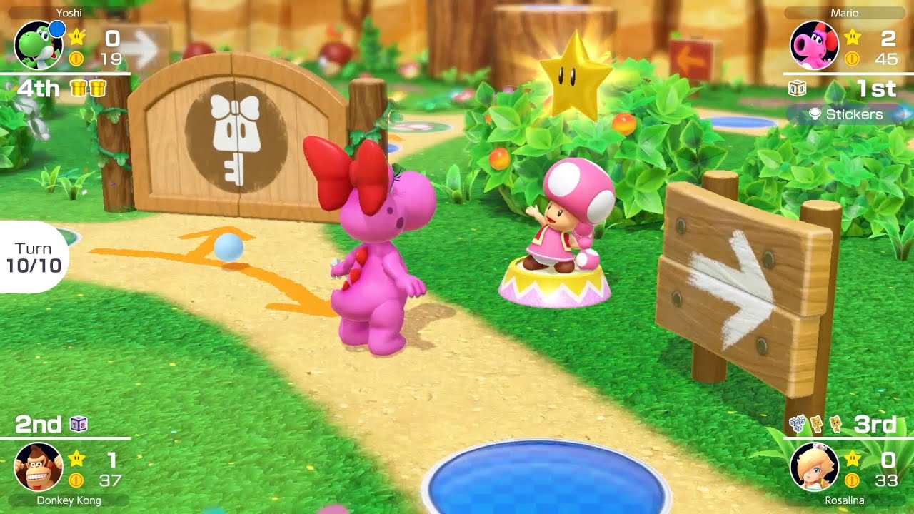 Mario Party Superstars #415 Woody Woods Birdo vs Rosalina vs Yoshi vs Donkey Kong