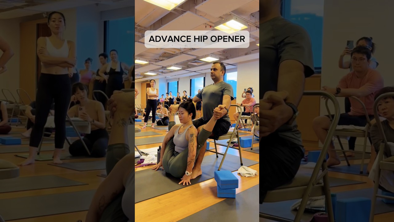 Advance hip opener assist during the workshop 