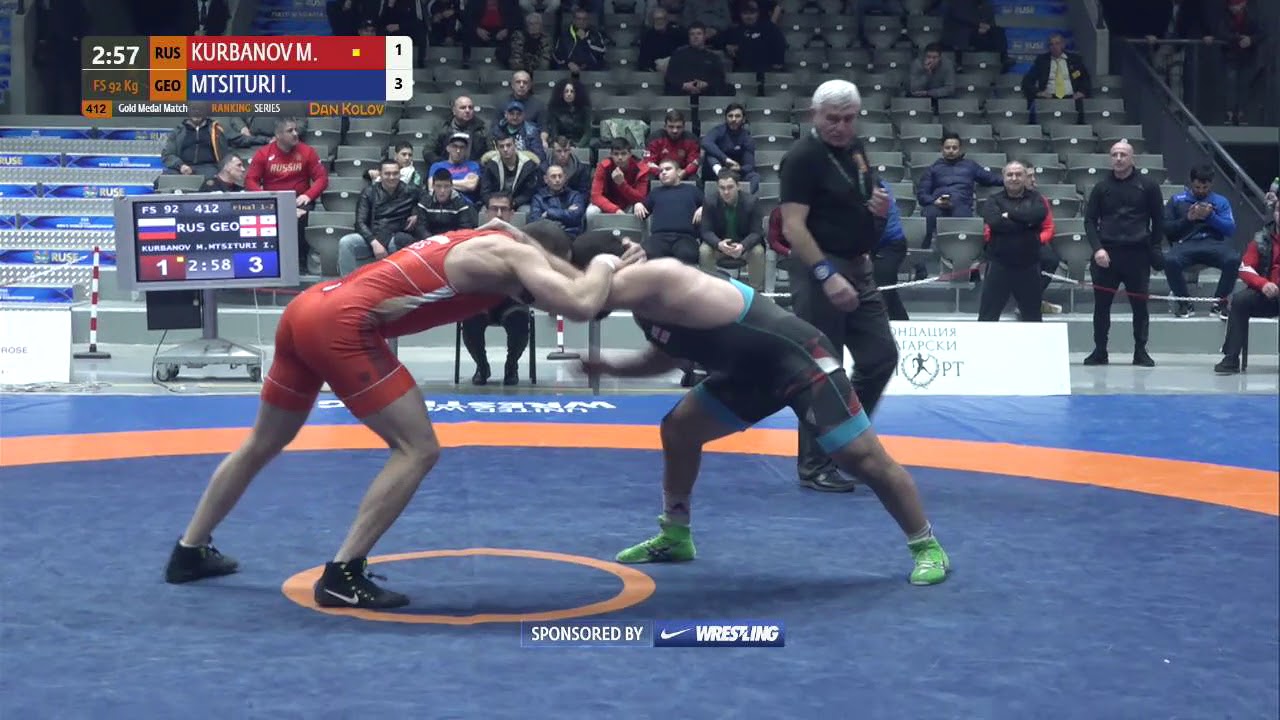 GOLD FS - 92 kg: M. KURBANOV (RUS) v. I. MTSITURI (GEO)