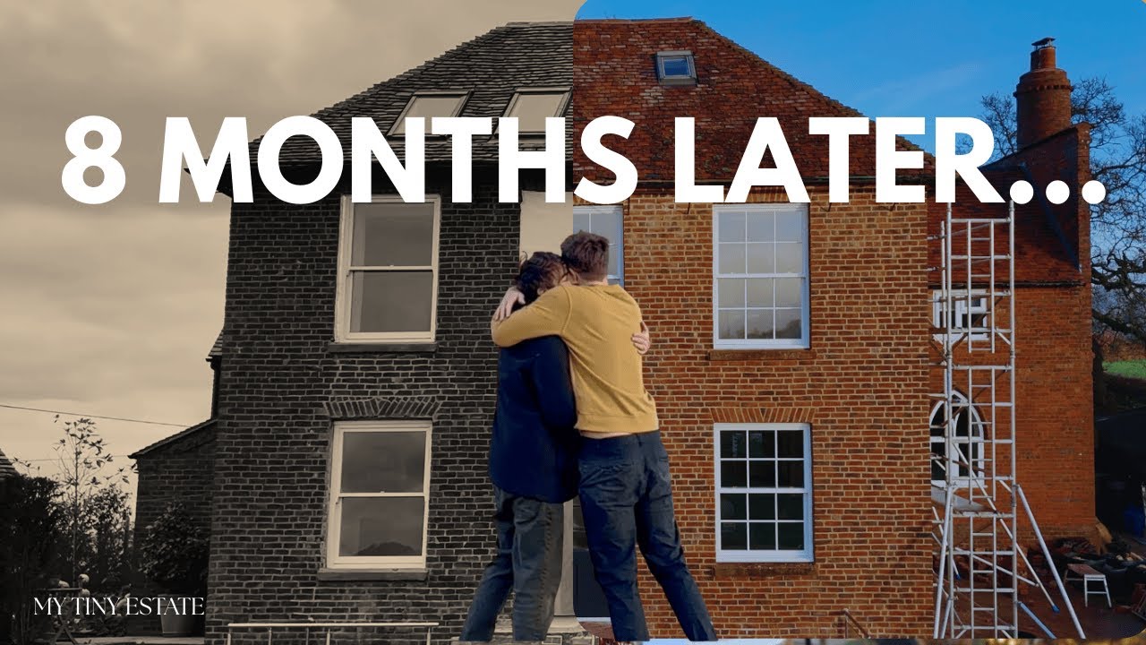 Our Georgian House Facade Transformation | 8 Months of Renovation in 20 Minutes FULL REVEAL
