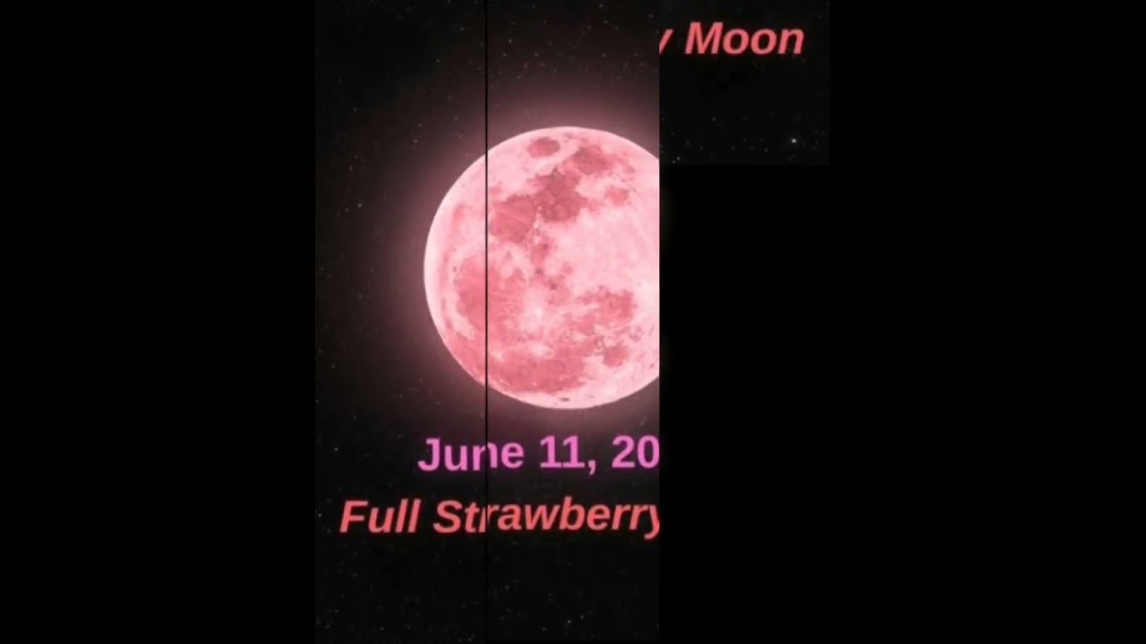 Strawberry Moon | 11th June 2025 | Full Moon | #shorts #ytshorts #short #ytviral #viral #yt