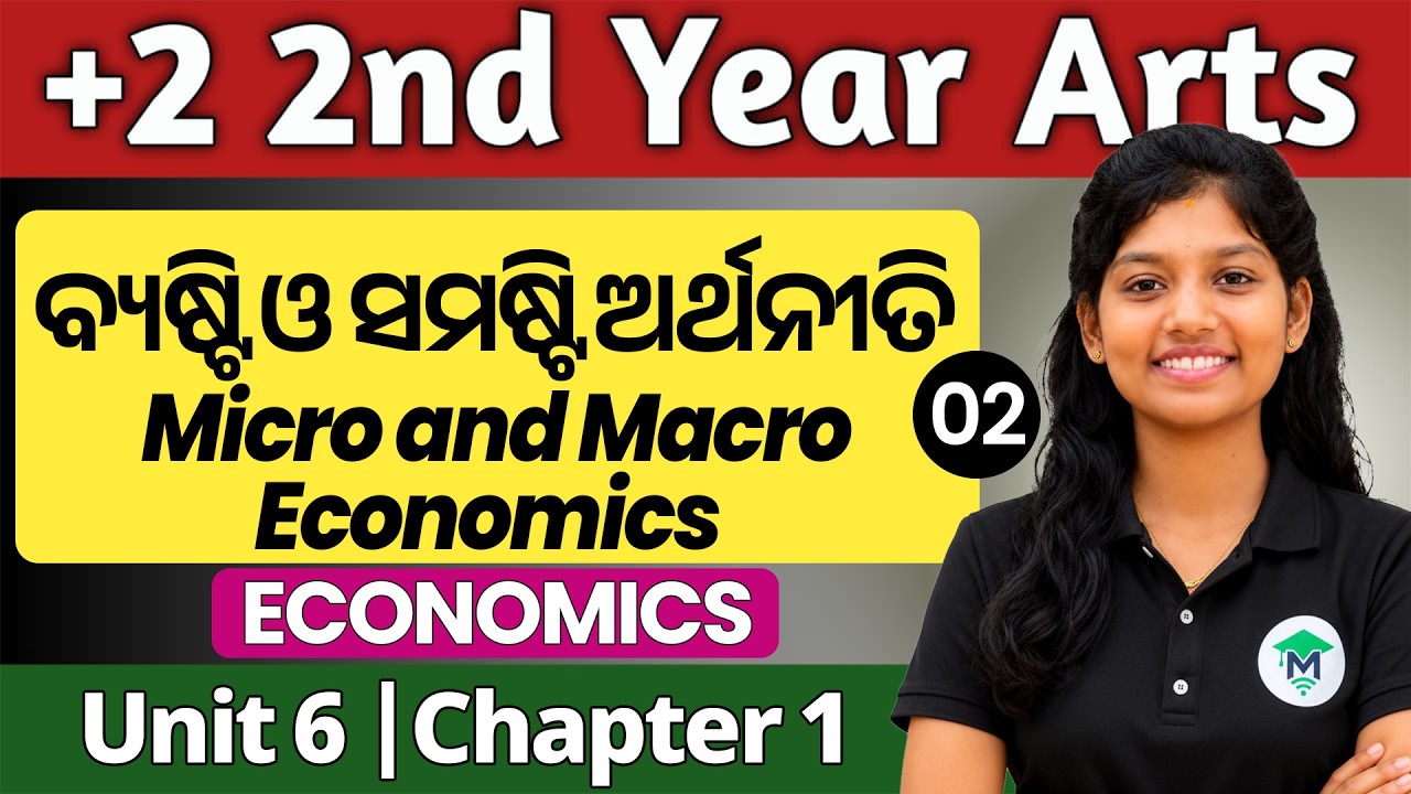+2 2nd year arts Economics Unit 6 Chapter 1 | Micro and macro economics | Part 2