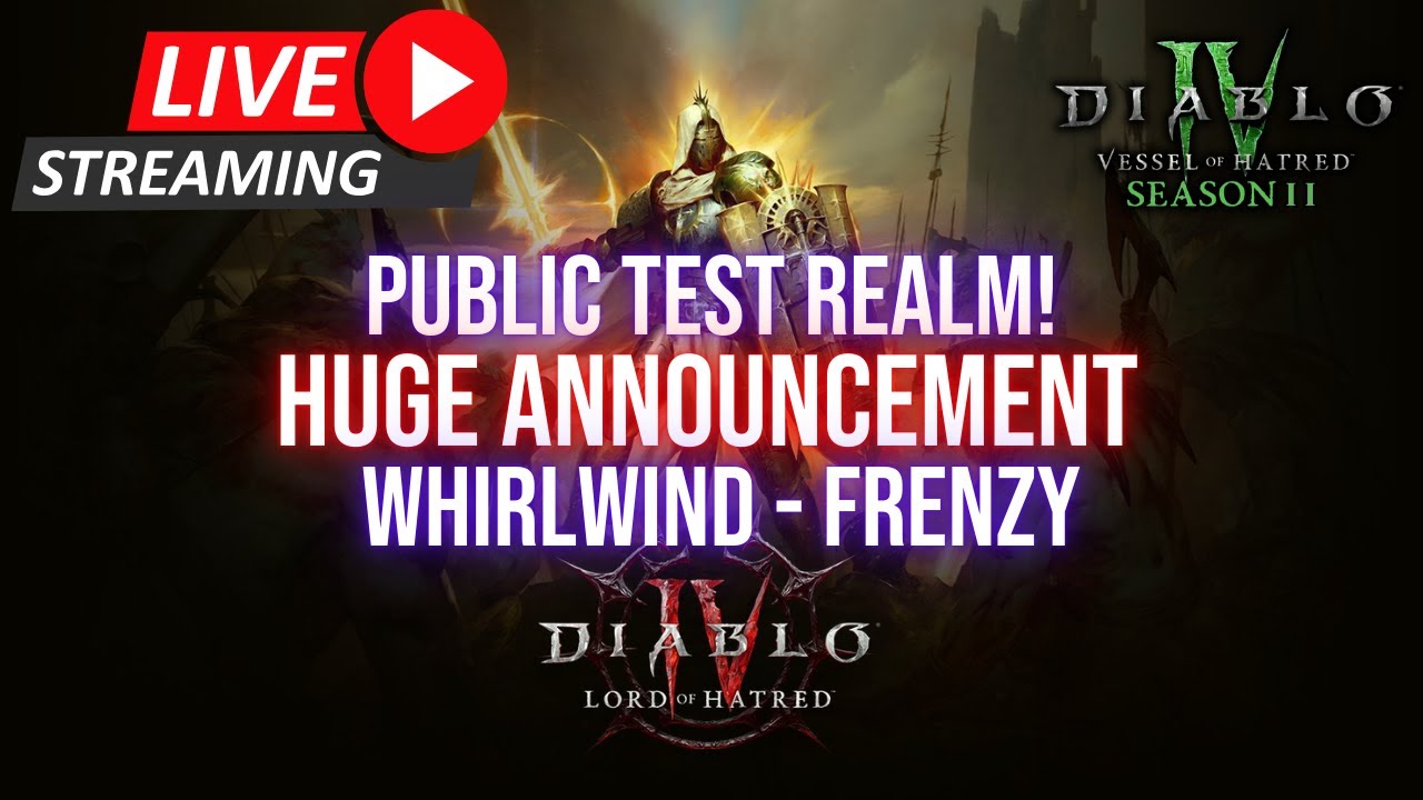 PTR Live Testing! #Barbnation #Diablo4 #Diablopartner