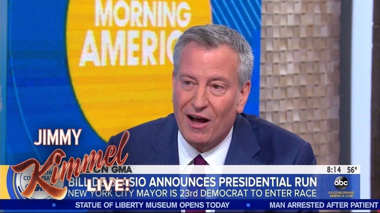 New York Mayor Bill de Blasio Running for President