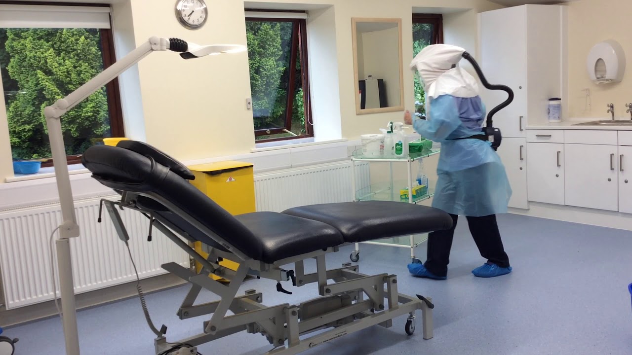 Covid-19, how we sanitize the treatment rooms in between patients.
