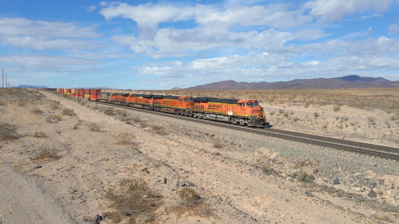 BNSF Needles Subdivision, Barstow to Ash Hill, CA