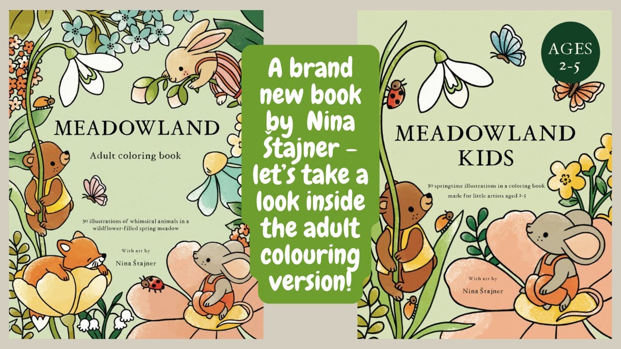 A new colouring book from Nina Štajner - Meadowland :) | Adult Colouring
