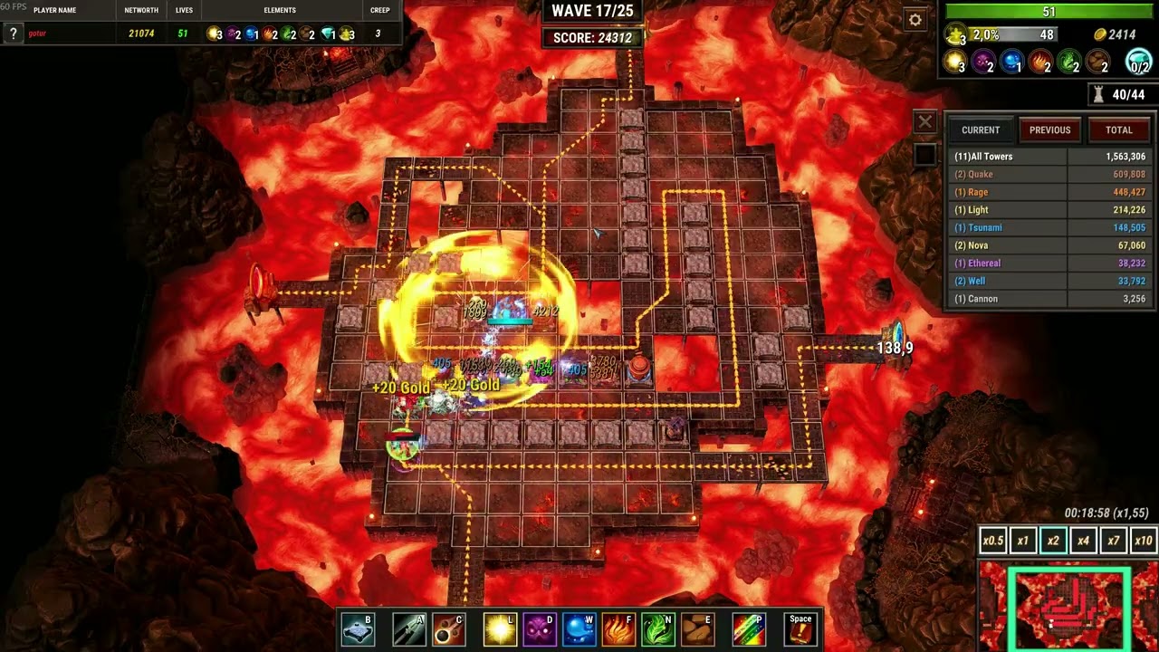 Element TD 2 Mazing Campaign   Level 11   A Burning Question