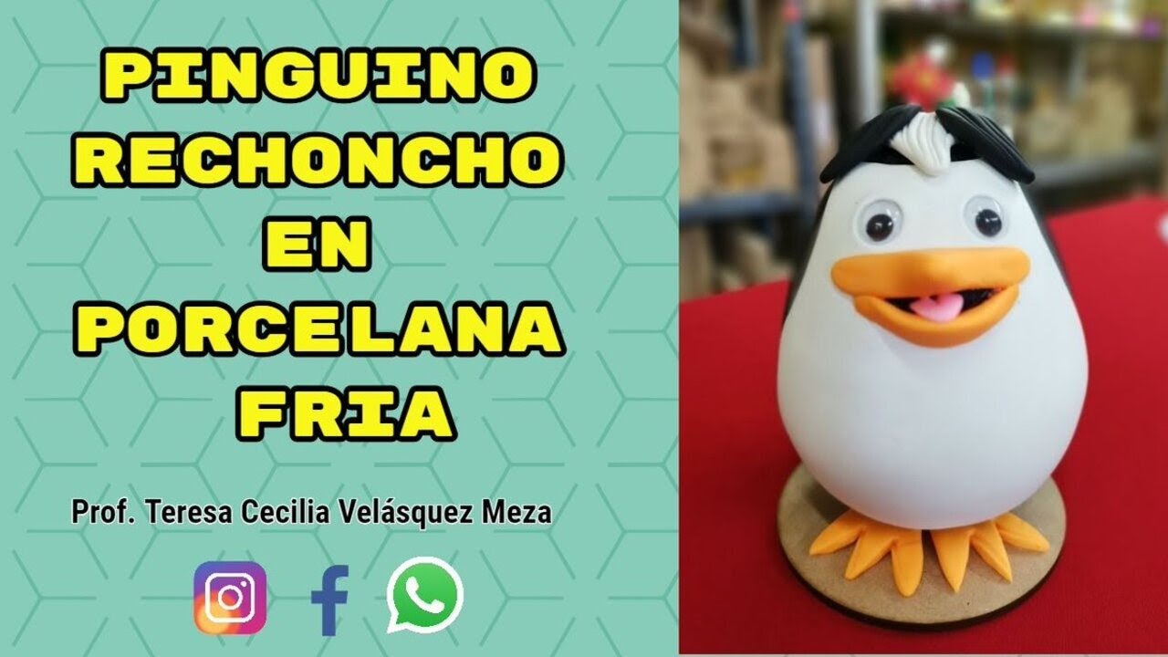 PINGUINO DE MADAGASCAR EN PORCELANA FRIA