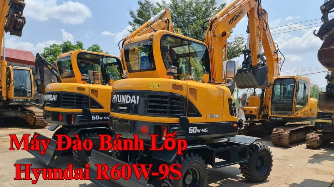 Bàn Giao Máy Đào Bánh Lốp Hyundai R60W-9S | Giá Máy Đào Bánh Lốp