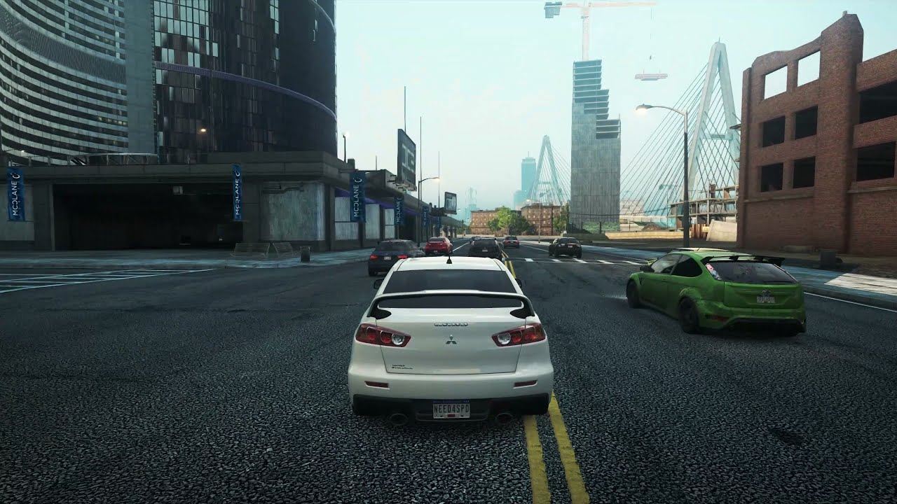 Need for Speed Most Wanted - Mitsubishi EVOLUTION X Drive To Find Racing Place For Join The Event.