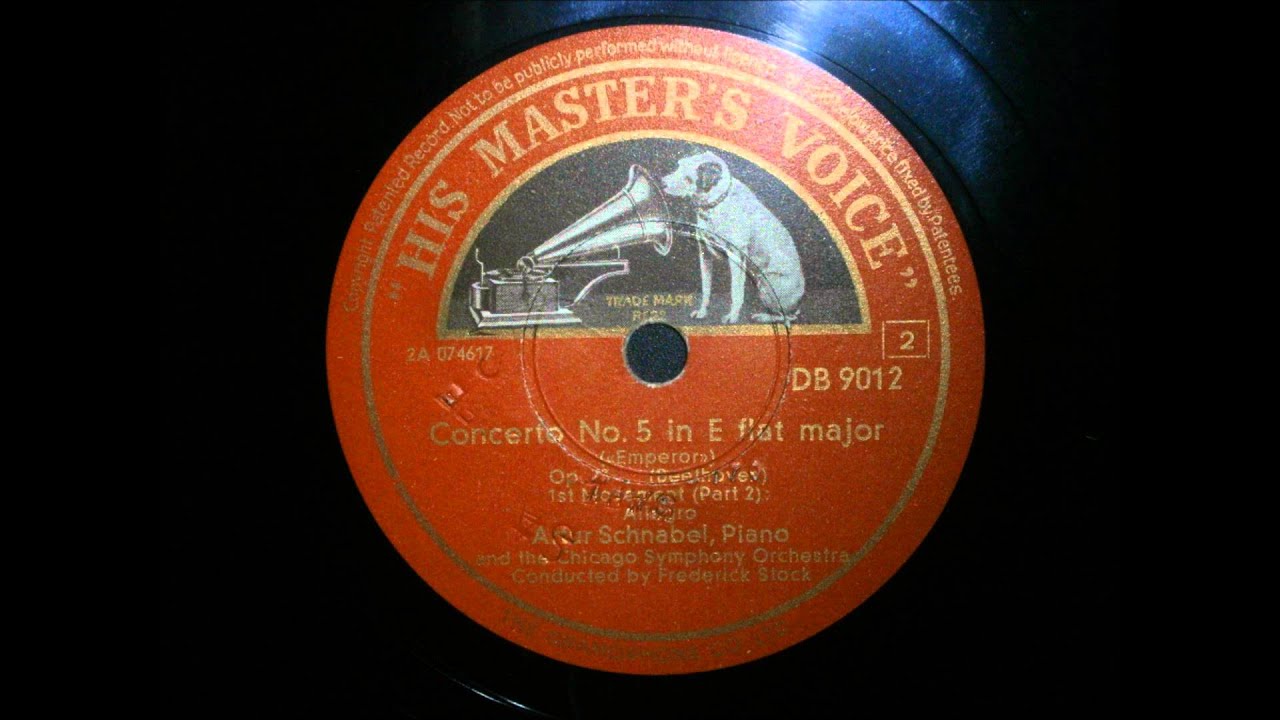 Artur Schnabel - Beethoven - Piano Concerto No. 5 Emperor (1942)