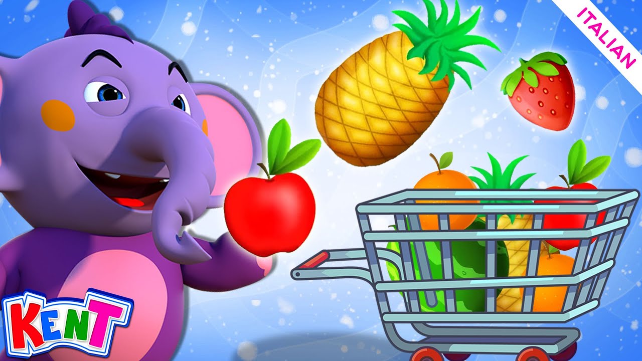 Kent l'elefante Italiano | Lista Della Spesa Del Kent | Cartone Animato Per Bambini