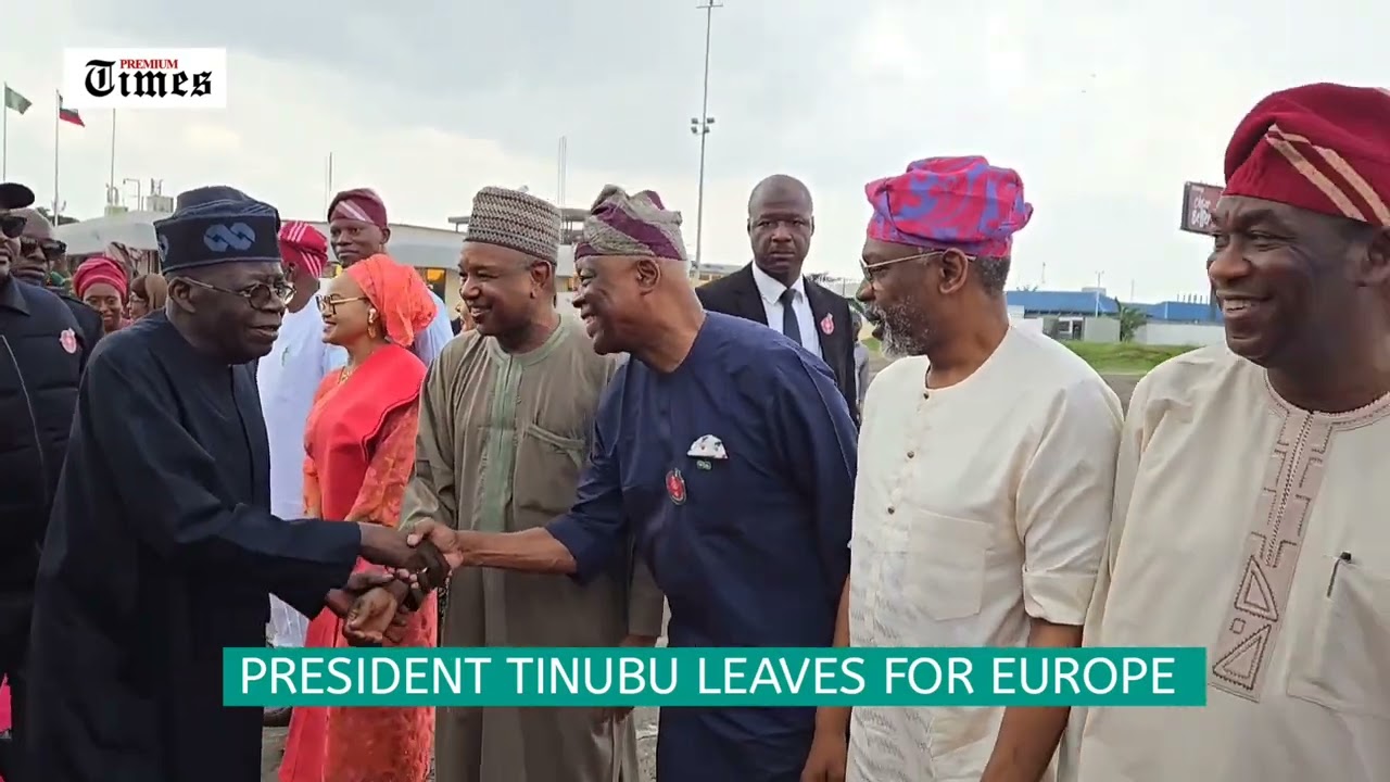 Tinubu leaves for Europe 