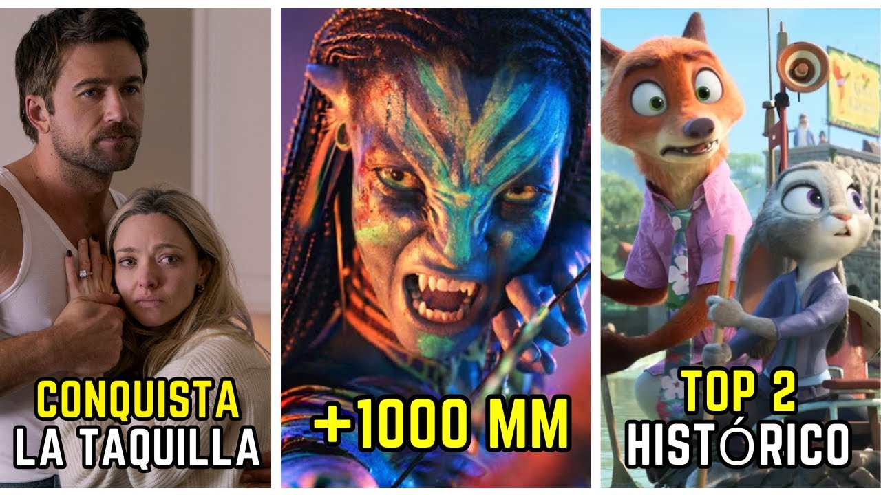 Avatar 3 SUPERA los 1000 MM, Zootopia 2 Top 2 Mundial de Animacion