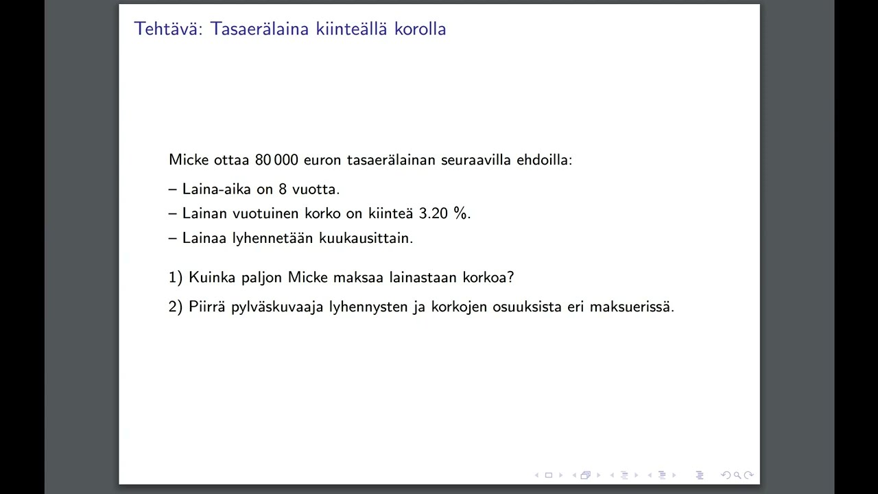 MAB7 - Tasaer&auml;laina kiinte&auml;ll&auml; korolla