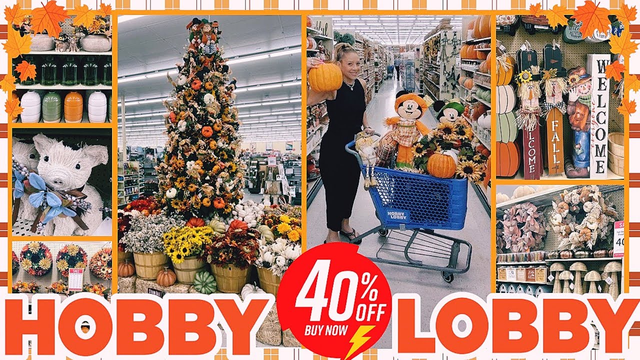 HOBBY LOBBY 40% Off FALL 2024 Collection Shop With Me!! Biggest Fall Home Decor Collection!!👑🍂🦃😄🛒
