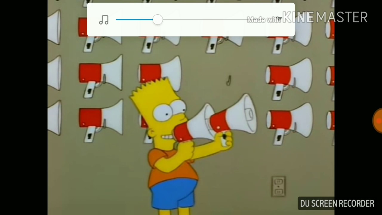 Барт орет в 15 громкоговорителей