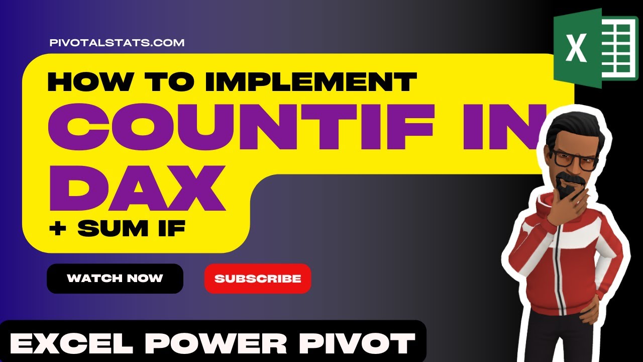 Как применять функции СЧЁТЕСЛИ и СУММЕСЛИ в DAX | Excel Power Pivot