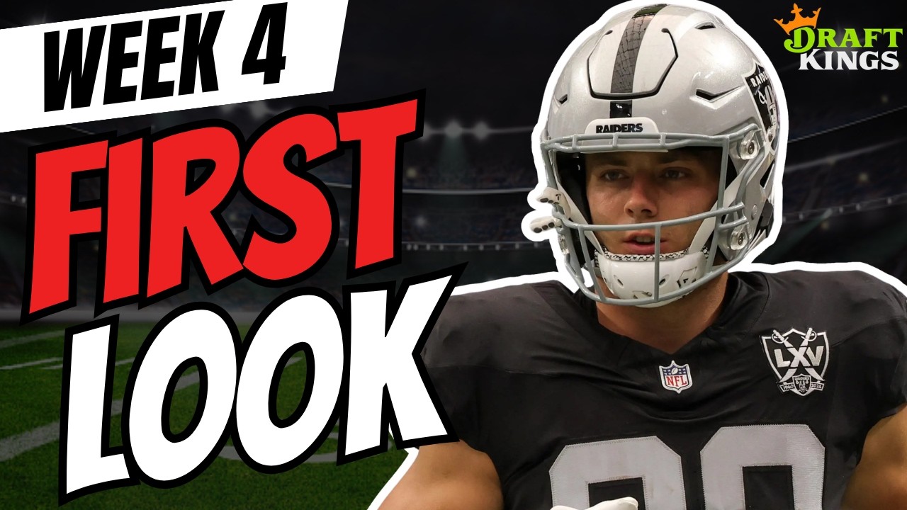 NFL Week 4 DraftKings First Look Lineup | NFL DFS Picks