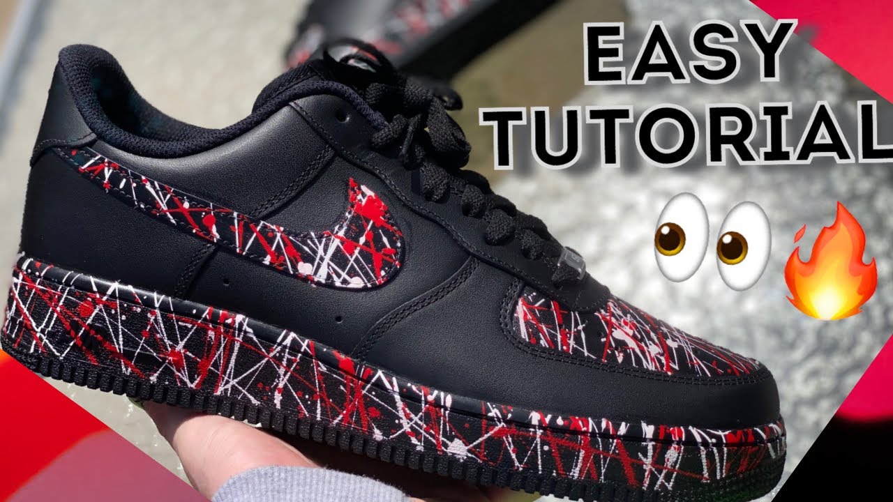Custom Airforce 1 x Splatter effect (easy tutorial) 