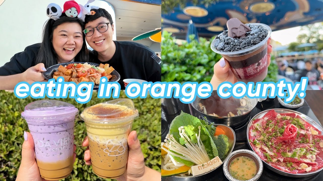 what i ate in a weekend in oc! 😋 fav disney halloween foods 🎃 + reuniting with bird 🐤