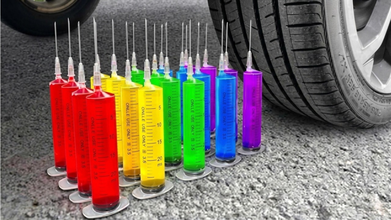 LIVE Car vs Giant Slime & Soda Bottles – Nonstop Crushing Experiment!