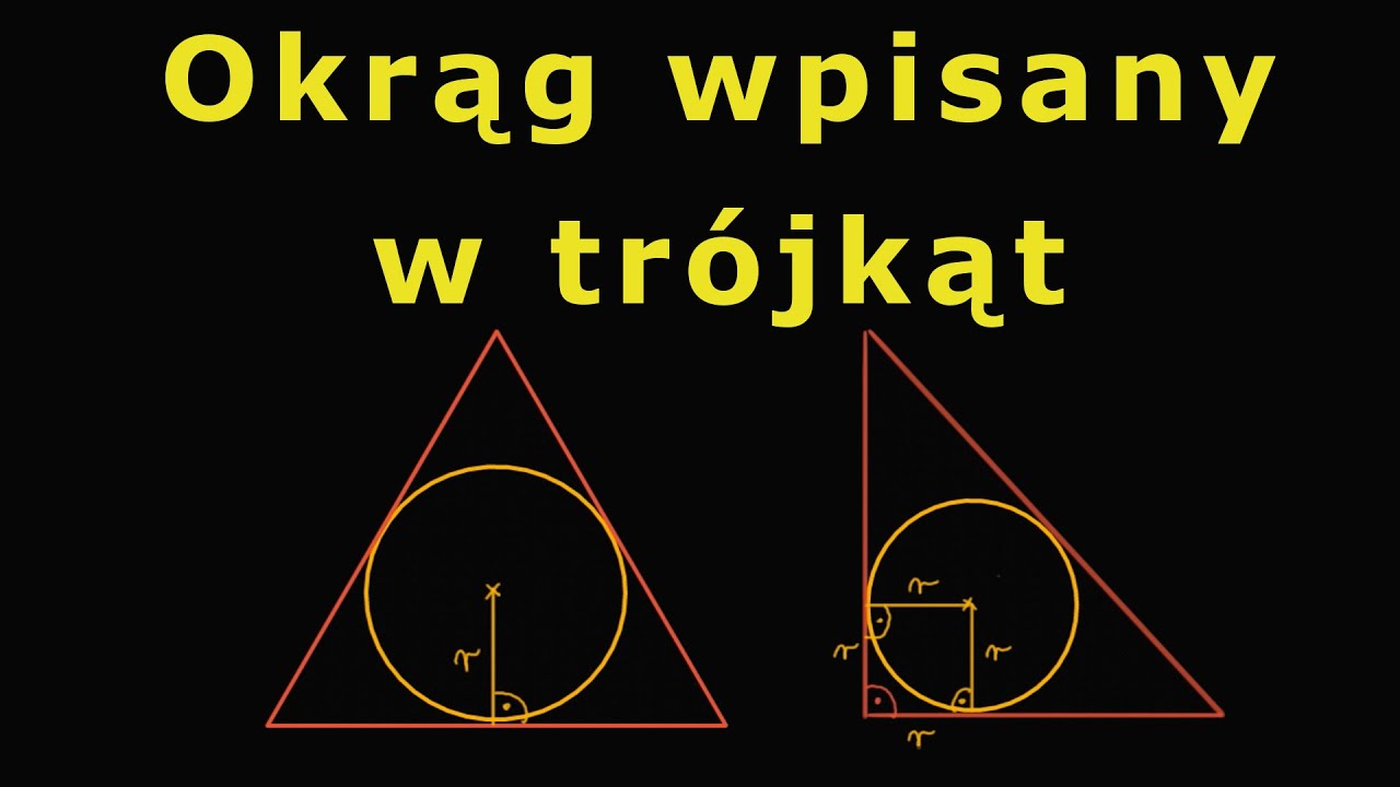 Okrąg wpisany w trójkąt