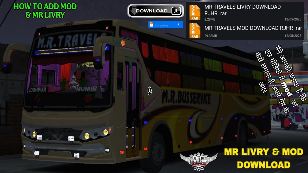 MR TRAVELS LIVRY & MOD DOWNLOAD || एमआर ट्रेवल्स और मॉड डाउनलोड || HOW TO ADD MR TRAVELS MOD-ADD 👇👇