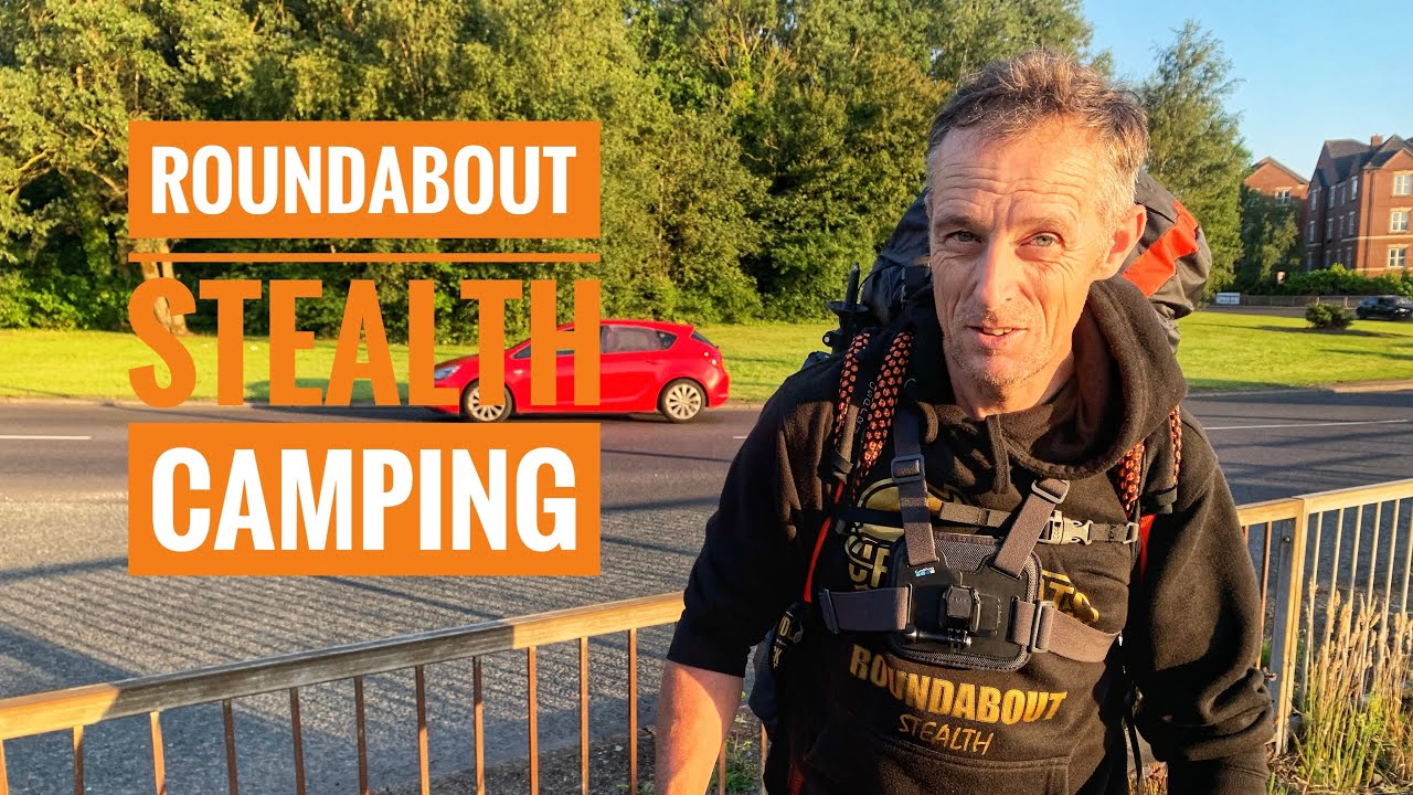 кемпинг на кольцевой развязке на трассе М57