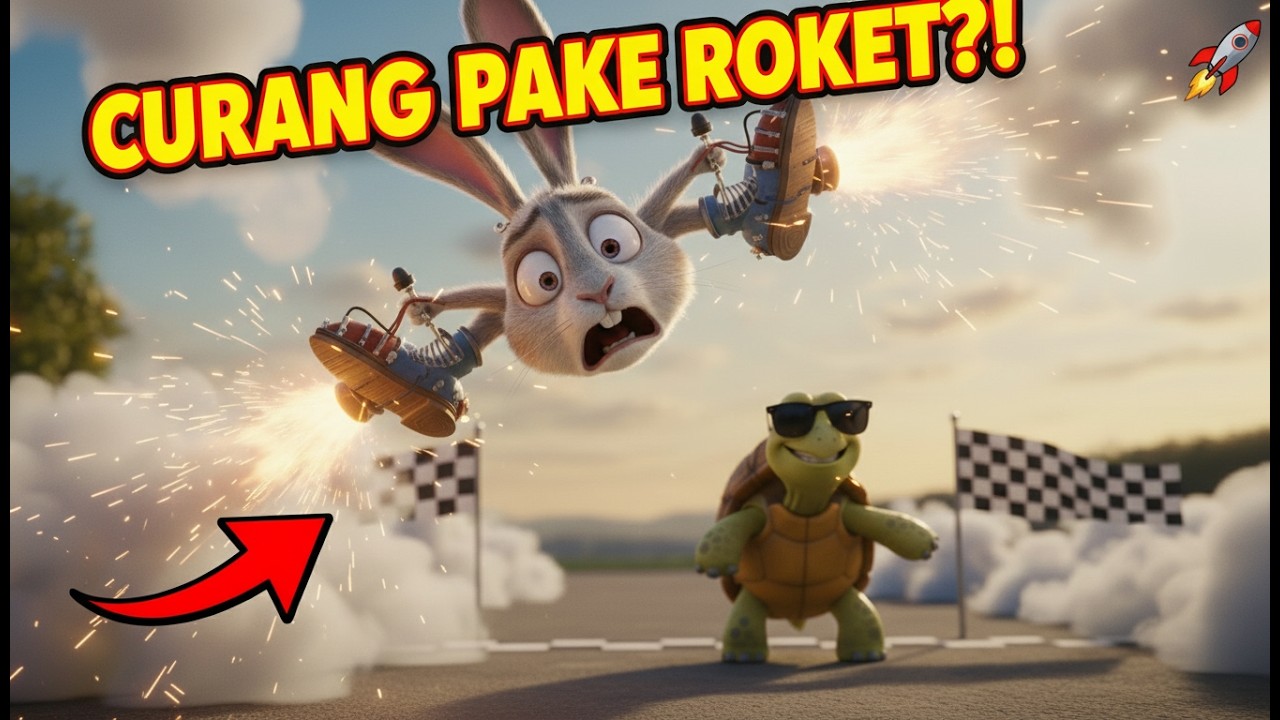 Kelinci Pakai Sepatu Roket? Kura-Kura Tetap Juara!