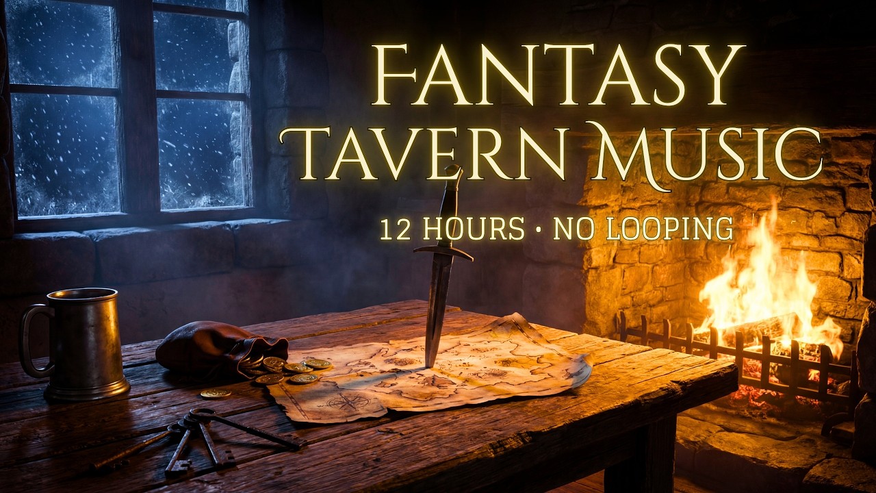 12 Hours of Medieval Celtic Tavern Music | Relaxing D&D Fantasy Ambience for Focus & Study