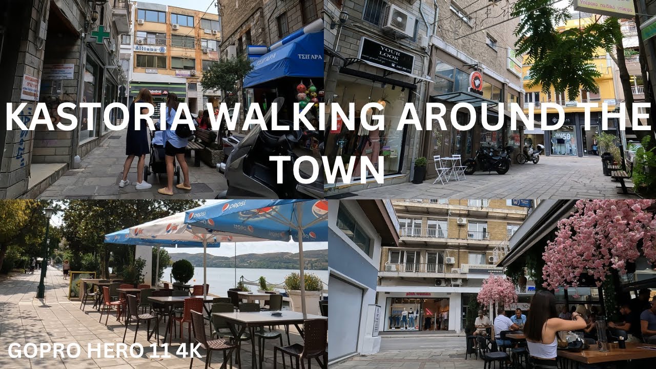 KASTORIA GREECE, Walking Around This Beautiful Town Of Northern Greece