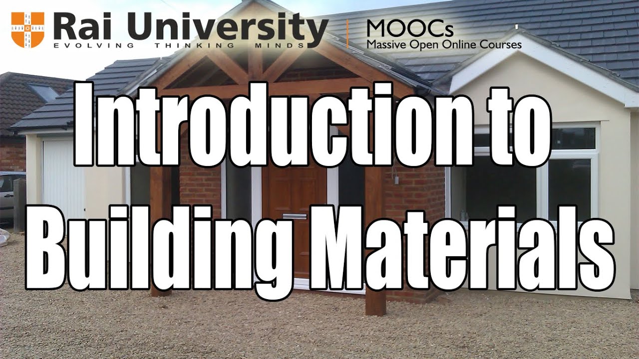 Introduction to building materials (Introduction to Carpentry)