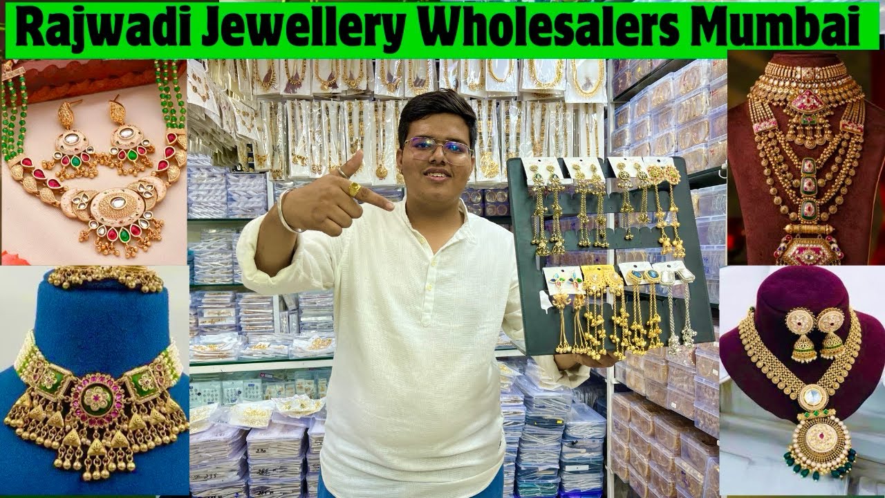 Rajwadi Jewellery Wholesale Market Mumbai Heritage Jewellery wholesalers Mumbai Kashmiri Earrings 