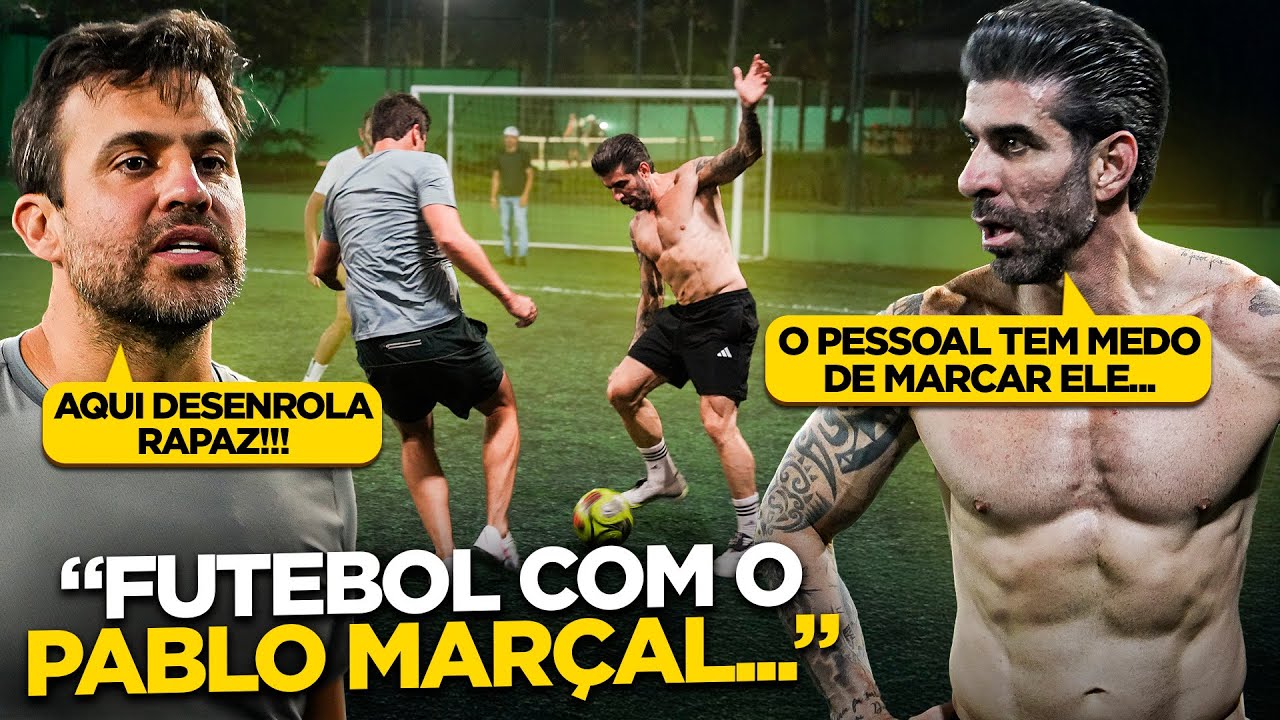 PABLO MAR&Ccedil;AL E TCAR JOGANDO FUTEBOL 