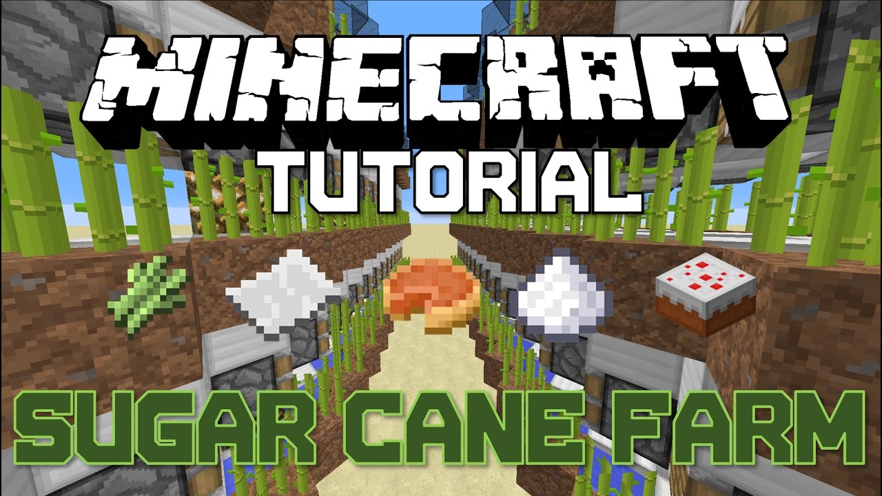 [Minecraft Tutorial] [1.10+] Industrial Sugar Cane Farm [Automatic Harvesting]