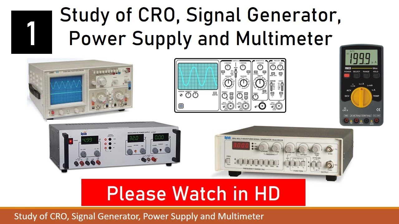 To study CRO and Signal Generator